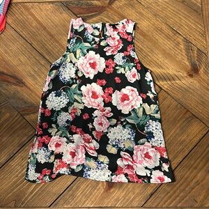Sleeveless floral top